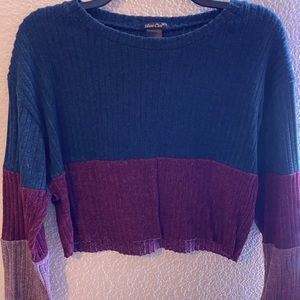 Cropped multicolored sweater